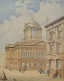 Liverpool Town Hall by William Herdman, watercolour, offered May 2025