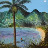 Caribbean Escape by Sue Wearing, acrylic on canvas, offered Apr 2025