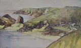 Kynance Cove by Claude Buckle, pastel, offered Apr 2025