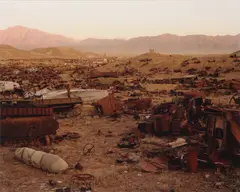 Unreparable Military Equipment at Qual-Y-Shanan by Simon Norfolk, 2001, print, sold May 2026