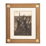 Autumn Leaves by John Everett Millais, Print Gallery label verso Dimensions:Sight size, sold May 2026