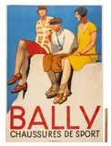Bally Chaussures de Sport advertising poster by Emil Cardinaux, lithograph, sold Apr 2026
