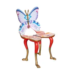 Silla Mariposa by Pedro Friedeberg, Carved and painted wood, sold Apr 2026