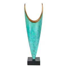 Back to Back by Chris Buck, Bronze on slate base Incised 'CB I/IX, sold Apr 2026