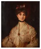 Portrait of a young Lady by Theodor Blake Wirgman, oil on canvas, sold Apr 2026