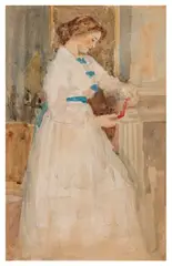 Portrait of Muriel “Lily” Montgomery by Philip Wilson Steer, watercolour, sold Apr 2026