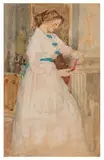 Portrait of Muriel “Lily” Montgomery by Philip Wilson Steer, watercolour, sold Apr 2026