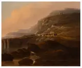 Goat herding in an Italianate landscape by Anne Nasmyth, oil on canvas, offered Apr 2026