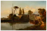 The Old Lock by Edmund John Niemann, oil on canvas, offered Apr 2026