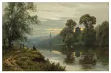 The River Path by Alfred Fontville II De Breanski, oil on canvas, offered Apr 2026