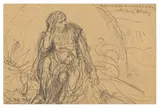 Geniusz Kazimierza Wielkiego ratujący Polskę by Jan Matejko, pencil, sold Apr 2026