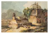 A Goat beside a Ruin by George Chinnery, watercolour, sold Apr 2026