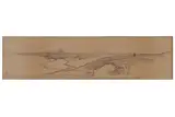 View of a distant mountains by Edward Lear, pencil on paper, sold Apr 2026
