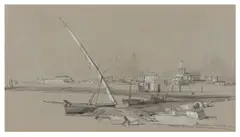 View of the port of Marsala by Thomas Brabazon Aylmer, pencil, sold Apr 2026