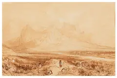 Mountain of the Grande Chartreuse from Grenoble by Thomas Allom, watercolor, offered Apr 2026