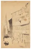 The New Tron Church Steeple by Hercules Brabazon Brabazon, watercolour, sold Apr 2026