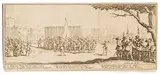 A collection of etchings and engravings including:   Recruitment by Jacques Callot, print (other), sold Apr 2026