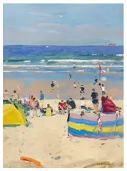 Sennen Summer by Ken Howard, oil on canvas, sold Mar 2026