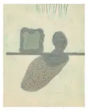 Shelf Life 2 signed 'Clough' (verso) oil on board Dimensions:21.6 x 17 cm by Prunella Clough, oil on board, sold Mar 2026
