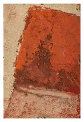 Summer by Joe Tilson, oil and sand on board, sold Mar 2026