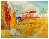 The Waterfall signed 'Simon Colman R.H.A.' (lower left) oil on board Dimensions:44.8 x 56.4 cm by Simon Colman R.H.A., oil on board, sold Mar 2026