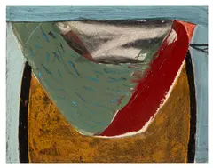 Studlands Summer by Peter Joyce, acrylic on board, sold Mar 2026