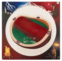 Untitled by John Kirby, oil on canvas, sold Mar 2026