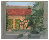 Through the window by Andrew Macara, oil on canvas, sold Mar 2026