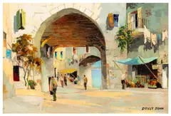 Villefranche by Cecil Rochfort D'Oyly-John, oil on canvas, sold Mar 2026