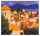 Gruissan by Alan Furneaux, oil on canvas, sold Mar 2026