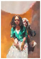 Painter with Joanne by Robert Lenkiewicz, oil on canvas, offered Mar 2026