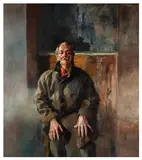 Frank The Spoons by Robert Lenkiewicz, oil on canvas, sold Mar 2026