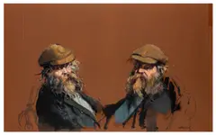 Double Portrait by Robert Lenkiewicz, oil on canvas, offered Mar 2026