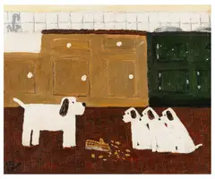 Who Dunn It by Gary Bunt, oil on canvas, sold Mar 2026
