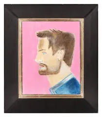 Portrait of Francis Fry by Craigie Aitchison, oil on canvas, offered Mar 2026