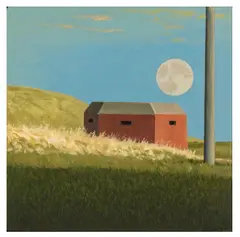 Worst Case Scenario by David Inshaw, oil on canvas, offered Mar 2026
