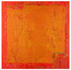 Untitled by John Hoyland, acrylic on canvas, sold Mar 2026