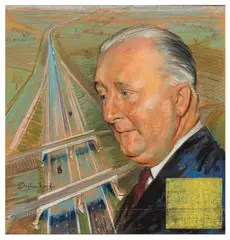Ernest Marples by Stephen Ward, pastel, sold Mar 2026