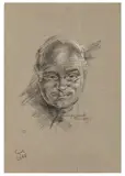 Cyril Lord by Stephen Ward, charcoal and chalk, sold Mar 2026