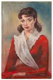 Portrait of Maureen Swanson by Stephen Ward, oil on canvas, sold Mar 2026