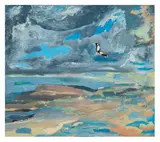 Windy Day by Derek Hyatt, oil on board, sold Mar 2026