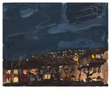 Big Night Clouds by Danny Markey, oil on board, sold Mar 2026