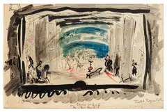 The Other Mr. B by Feliks Topolski, watercolour, sold Mar 2026