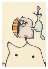 The Inventor by Desmond Morris, 2005, watercolour, sold Mar 2026