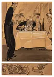 The Examination by H. M. Bateman, ink & pen, sold Mar 2026