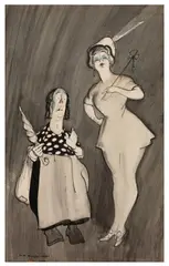 Man and Wife by H. M. Bateman, ink, sold Mar 2026
