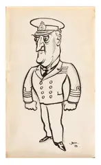 Untitled by H. M. Bateman, ink, sold Mar 2026