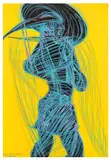 Vision in Black & Blue by Jo Brocklehurst, gouache and crayon, offered Mar 2026