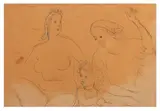 Women and baby featuring Dorelia by Augustus John O.m., drawing, sold Mar 2026