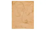Couple with Fig Tree by William Orpen K.B.E. R.A. R.H.A., ink and wash, offered Mar 2026